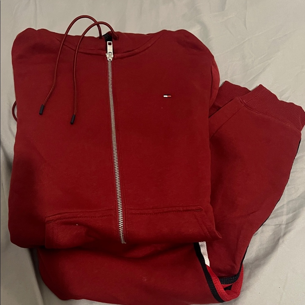Red Tommy Hilfiger Red Jogger Set - Worn  Once